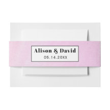 Moderne roze waterverf penseelstreken bruiloft