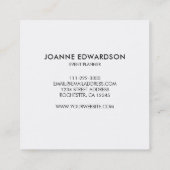 Moderne roze waterverf professional vierkante visitekaartje (Achterkant)