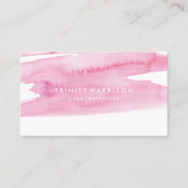 Moderne roze Waterverf was Visitekaartje