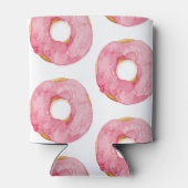 Moderne roze Waterverf zoet als donuts Quote Blikjeskoeler (Achterkant)