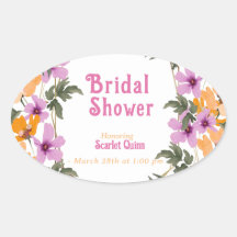 Moderne roze wilde bloem #2 bruidsdouche