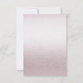 Moderne Roze Witte Bloemen RSVP-kaart RSVP Kaartje (Achterkant)