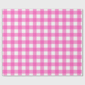 Moderne roze witte buffels cadeaupapier (Vlak)
