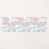 Moderne roze, witte en blauwe Waterverf Yogamat (Voorkant (horizontaal))