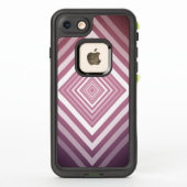 Moderne Roze & Witte Gradatie Vierkanten (Achterkant)