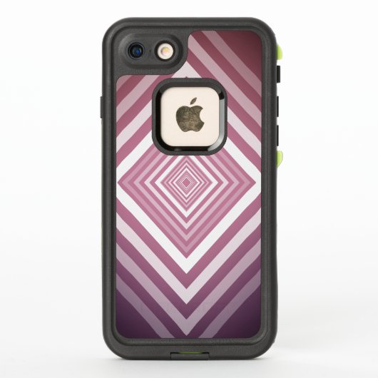 Moderne Roze & Witte Gradatie Vierkanten (Achterkant)