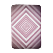 Moderne Roze & Witte Gradatie Vierkanten Badmat (Voorkant Verticaal)