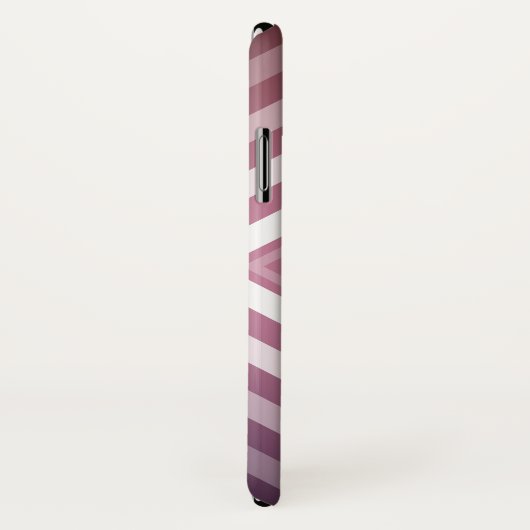 Moderne Roze & Witte Gradatie Vierkanten Case-Mate iPhone Case (Achterkant / rechts)