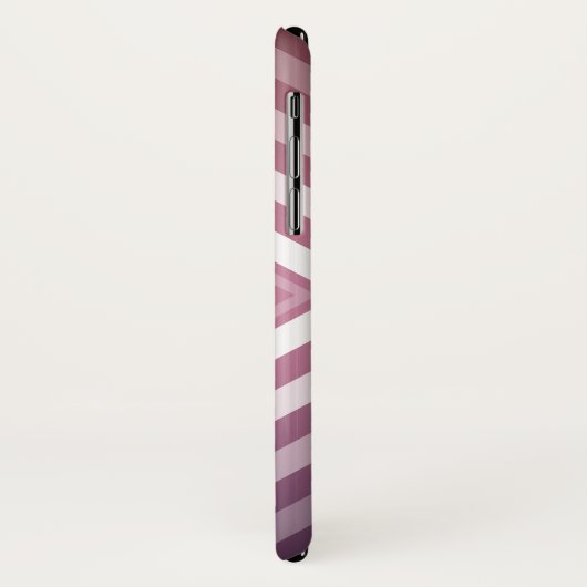 Moderne Roze & Witte Gradatie Vierkanten Case-Mate iPhone Case (Achterkant/links)