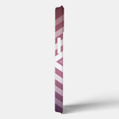 Moderne Roze & Witte Gradatie Vierkanten Case-Mate iPhone Case (Achterkant / Rechts)