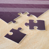 Moderne Roze & Witte Gradatie Vierkanten Legpuzzel (Zijkant)