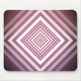 Moderne Roze & Witte Gradatie Vierkanten Muismat