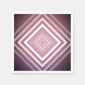 Moderne Roze & Witte Gradatie Vierkanten Servetten (Voorkant)