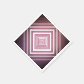 Moderne Roze & Witte Gradatie Vierkanten Servetten (Hoek)