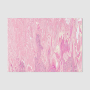 Moderne roze witte marmerverf Abstract ontwerp Tissuepapier