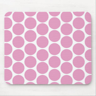 MODERNE ROZE, WITTE STIPPEN MUISMAT
