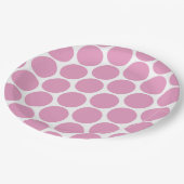 MODERNE ROZE, WITTE STIPPEN PAPIEREN BORDJE (Gekanteld)