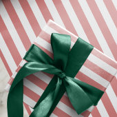 Moderne roze witte strepen cadeaupapier