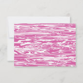 Moderne roze witte Waterverf bruiloft personaliser Save The Date (Achterkant)