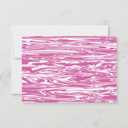 Moderne roze witte Waterverf bruiloft personaliser Save The Date (Achterkant)