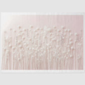 Moderne Roze Witte Wilde Bloemen H3 Florale Decoup Tissuepapier (Voorkant)