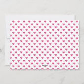 Moderne roze XOXO Galentines Dag hartfoto Feestdagenkaart (Achterkant)