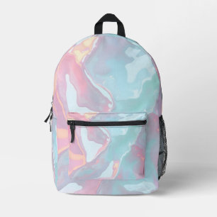 Moderne Roze Zachte Mint Gouden Luxe Collectie Bedrukte Rugzak