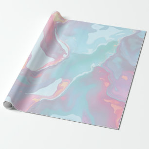 Moderne Roze Zachte Mint Gouden Luxe Collectie Cadeaupapier