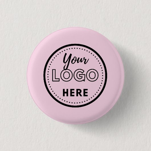 Moderne roze zakelijke promotie Logo voor bedrijve Ronde Button 3,2 Cm (Voorkant)
