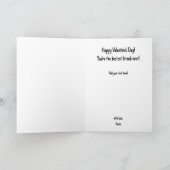 Moderne roze zijn mijn valentijnsdag feestdag feestdagen kaart (Binnen)