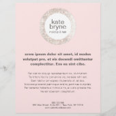 Moderne roze zilver-harsen flyer (Voorkant)