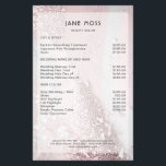 Moderne Roze-Zilveren Glitter Salon Flyer<br><div class="desc">Moderne,  roze-zilveren glitter salon flyer. Perfect voor kapper,  make-up,  nagel & wimpers artiesten en meer. Bewerk jouw tekst in minuten.</div>