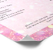 Moderne, roze zout op de prijslijst Poster (Hoek)