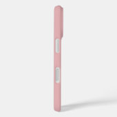 Moderne Roze Zwart Monogram Naam Case-Mate iPhone Case (Achterkant / Rechts)