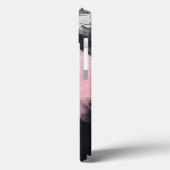 Moderne roze zwarte Abstracte kunst Case-Mate iPhone Case (Achterkant / Links)
