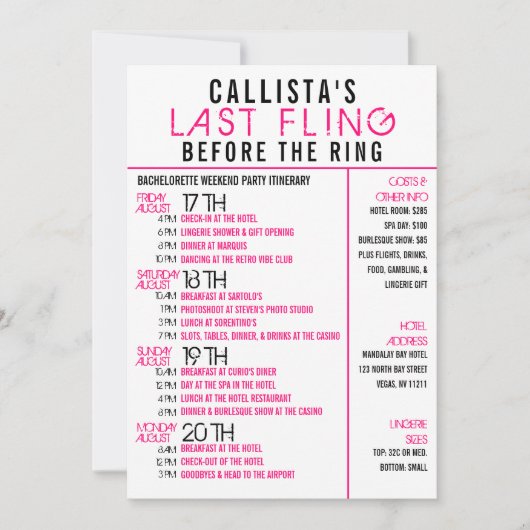 Moderne roze zwarte rondweg kaart (Voorkant)