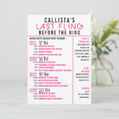 Moderne roze zwarte rondweg kaart (Staand voorkant)