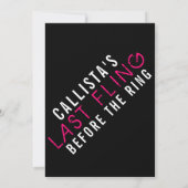 Moderne roze zwarte rondweg kaart (Achterkant)