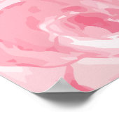 Moderne roze zweetzegelzitje poster (Hoek)