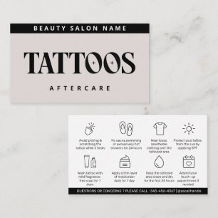 Moderne roze zwenkbrauwen Aftercare PMU Brow Instr Visitekaartje