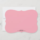 Moderne Rozen Chalkboard Birthday Party Kaart (Achterkant)