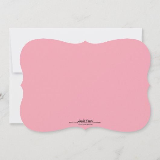 Moderne Rozen Chalkboard Birthday Party Kaart (Achterkant)