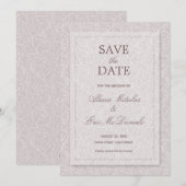 Moderne Rozen Elegant Wedding Save The Date (Voorkant / Achterkant)