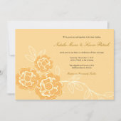 Moderne Rozen - Floral Wedding Kaart (Voorkant)