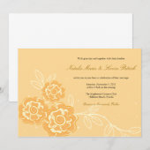 Moderne Rozen - Floral Wedding Kaart (Voorkant / Achterkant)