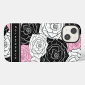 Moderne rozen iPhone hoesje (Achterkant horizontaal)