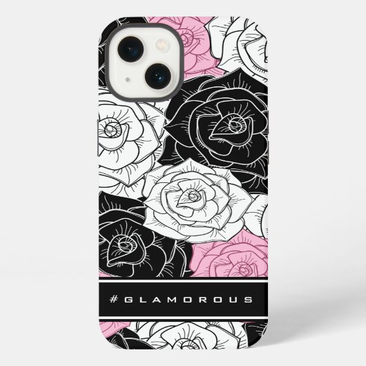Moderne rozen iPhone hoesje (Achterkant)