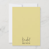 Moderne Rozen Lemon Bridal Brunch Vrijgezellenfees Kaart (Achterkant)