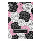 Moderne rozen mini klembord (Achterkant)