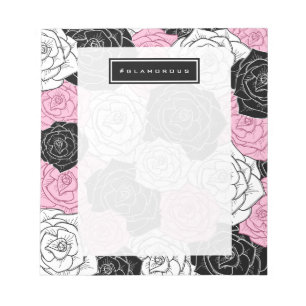 Moderne rozen notitieblok